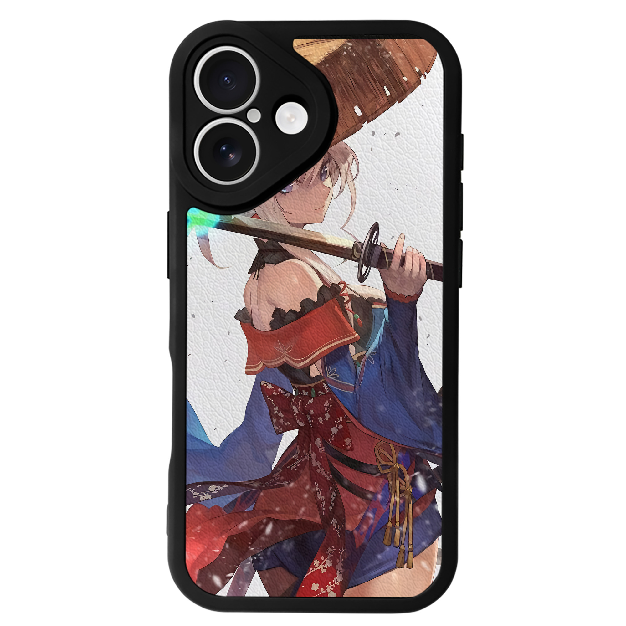 （画像用） 刀剣乱舞 Touken Ranbu 【iPhone 16シリーズ対応】シリコンスマホケース（レザー調） 材質：シリコン